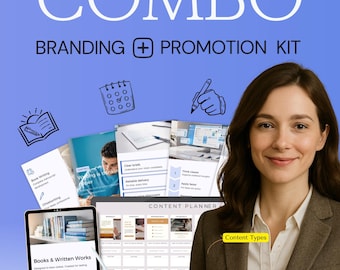 Author Instagram Kit 7in1 Bundle-Canva Template-Content Planner-Post Caption-Reels-Insta Story-Carousel -DM Manychat ebook-Writer