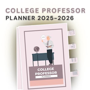 Planer für Hochschulprofessoren 2026–2027 – Druckbares PDF | A4-Format | PLR
