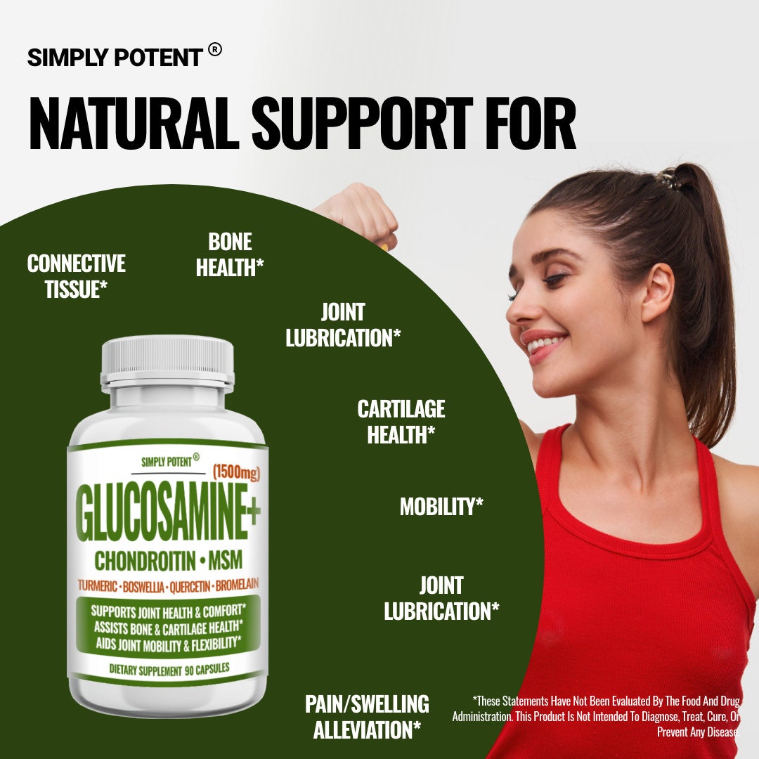 Glucosamine Chondroitin MSM With Turmeric & Boswellia, Supports Joint