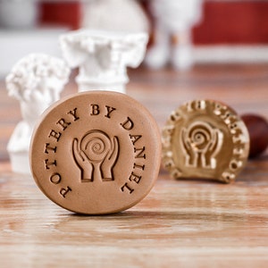 Custom Makers Stamp, custom clay stamp, Gift for Friend, Brass Stamp For Pottery, Personalized Ceramic Stamps, Handmade Soap Stamp.