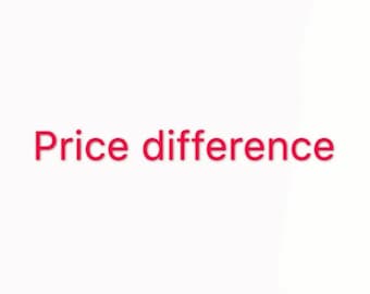 Price difference FOR ORDER