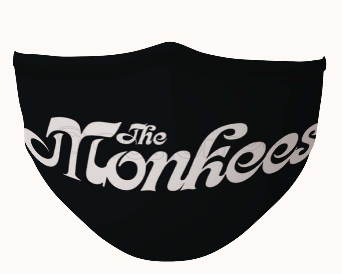 Máscara facial de la banda de rock Monkees / Máscara de banda Etsy Máscara facial de la banda de rock Monkees / Máscara de banda Etsy