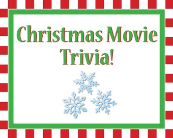 Christmas Movie Trivia, Christmas Work Party Game, Zoom Party, Holiday Office Activity, Family Night Game, Xmas Pub Trivia, Online Game