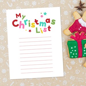 Lista de Navidad imprimible