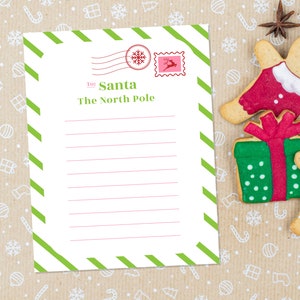 Ir a la lista de Navidad de Santa imprimible