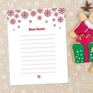 Querida lista de Navidad de Santa Imprimible