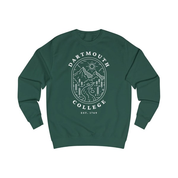 Dartmouth College Camp Logo Crewneck Sweatshirt - Green