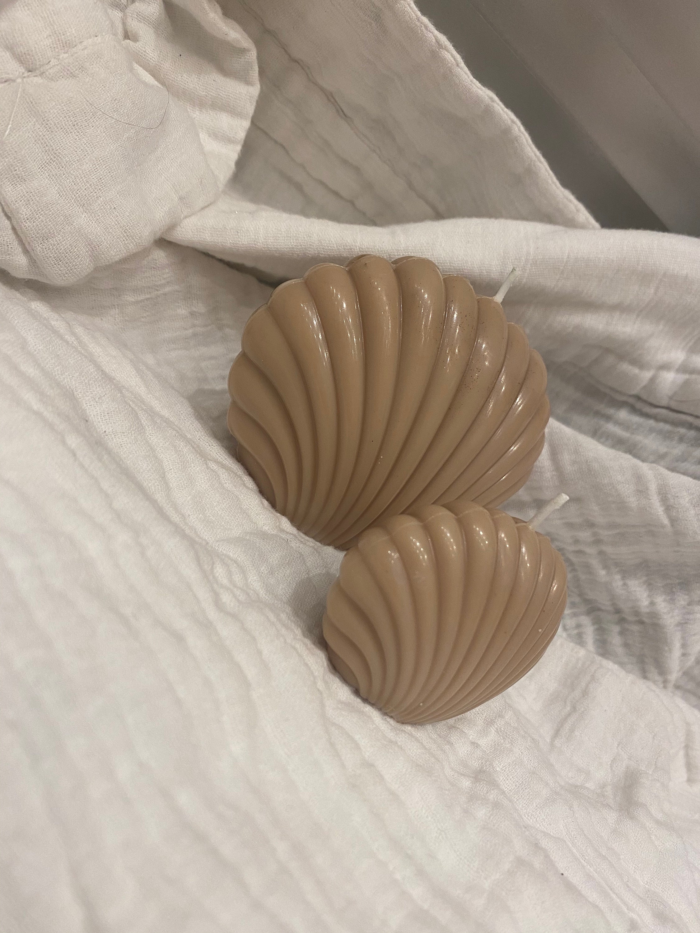 Large shell candle Shell candle Decor candle shell Etsy