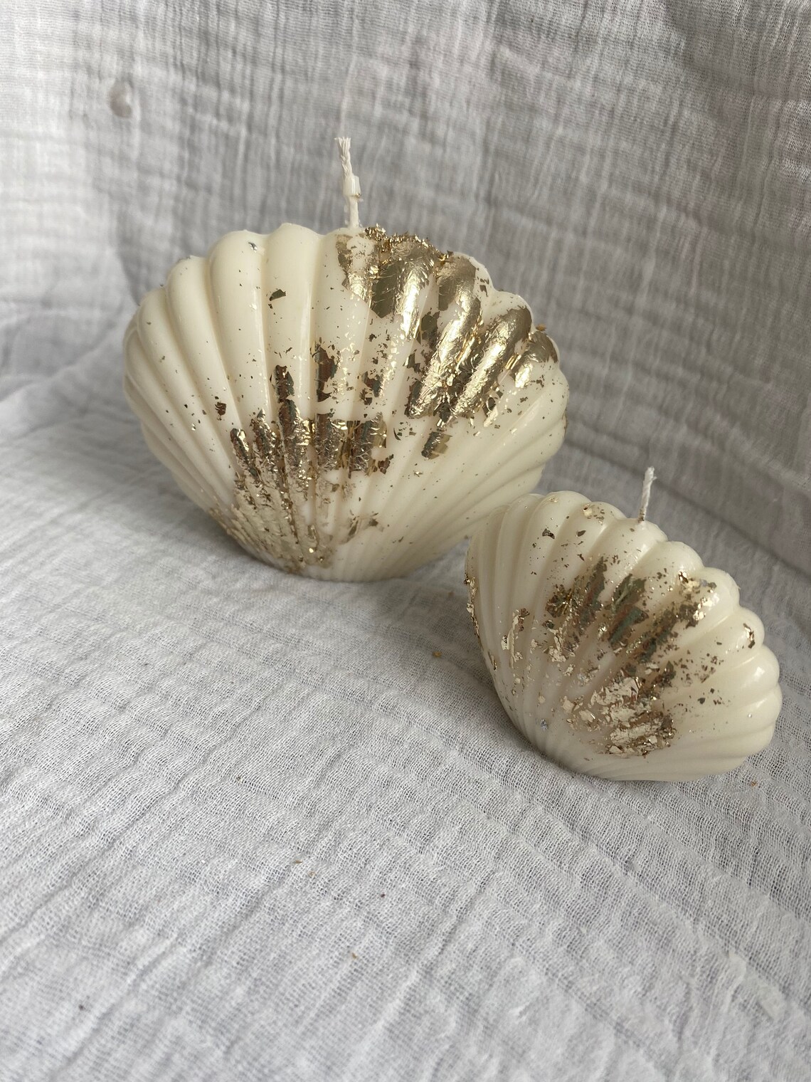 Large shell candle Shell candle Decor candle shell Etsy