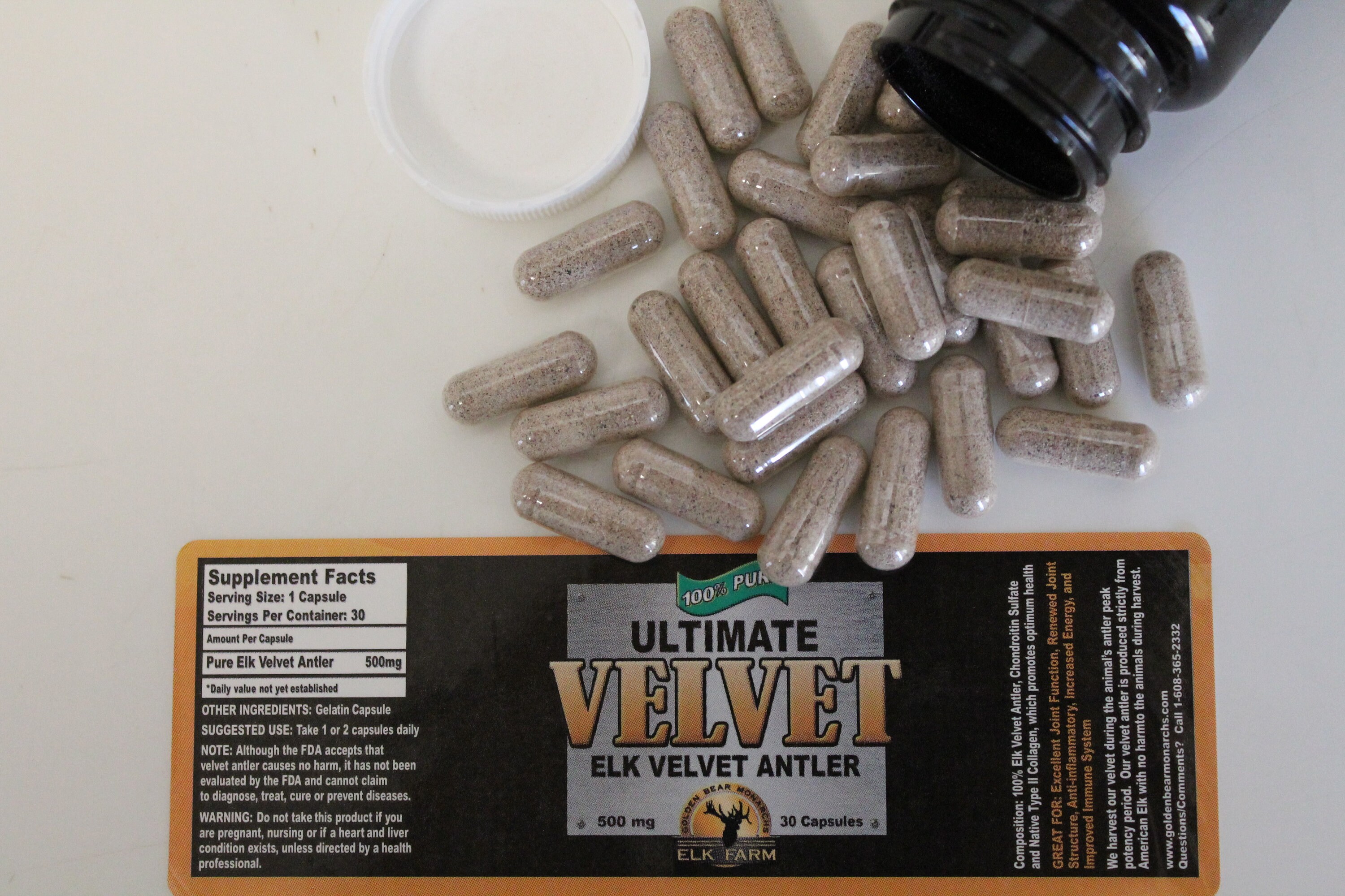 Elk Velvet Antler GBM Ultimate Velvet Antler Dietary Etsy