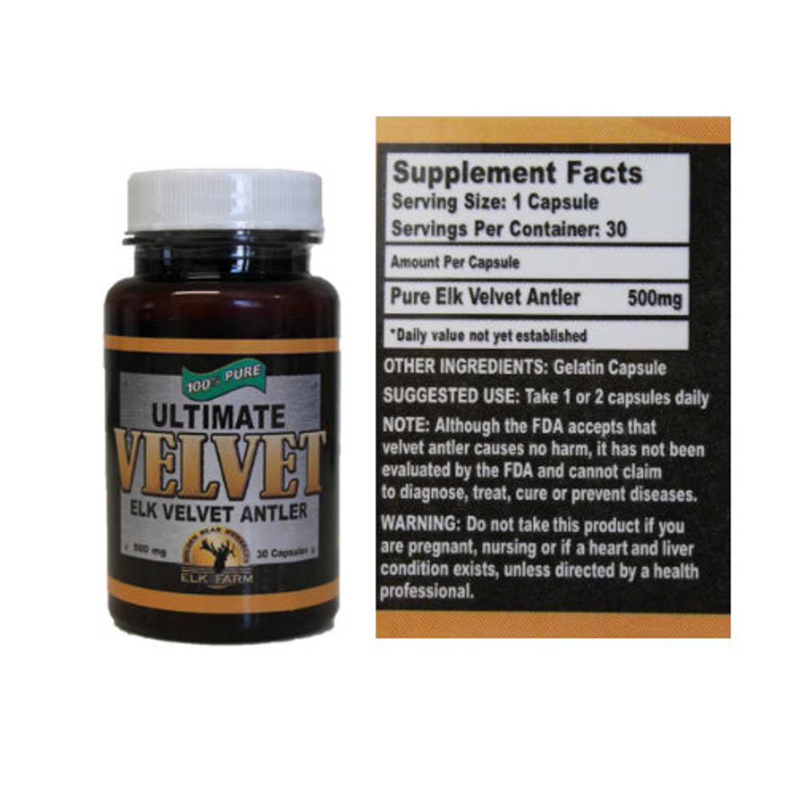 Elk Velvet Antler GBM Ultimate Velvet Antler Dietary Etsy