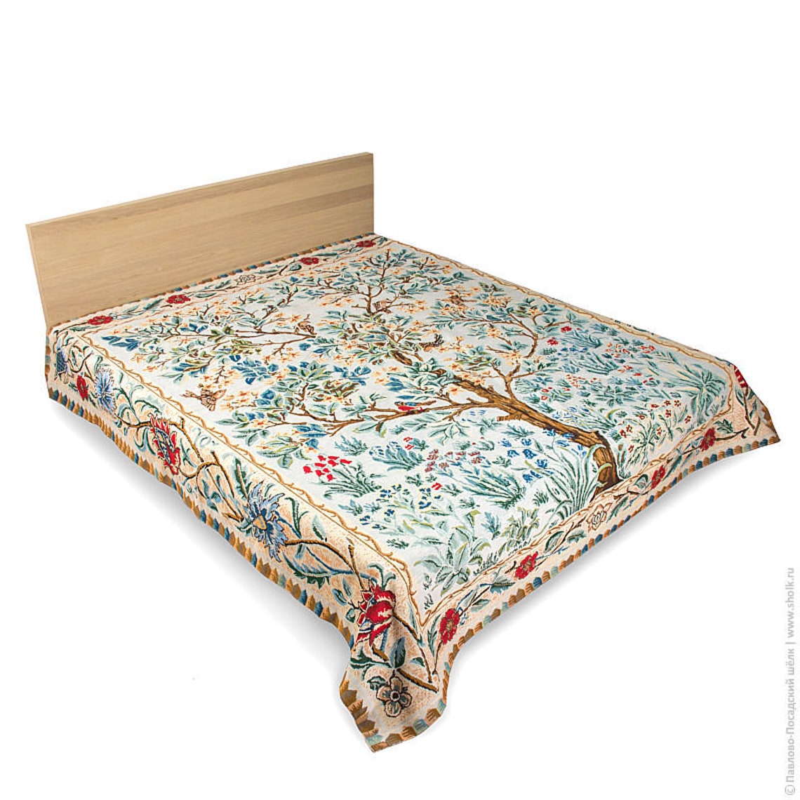 Tapestry bedspread William Morris styleTree of Etsy