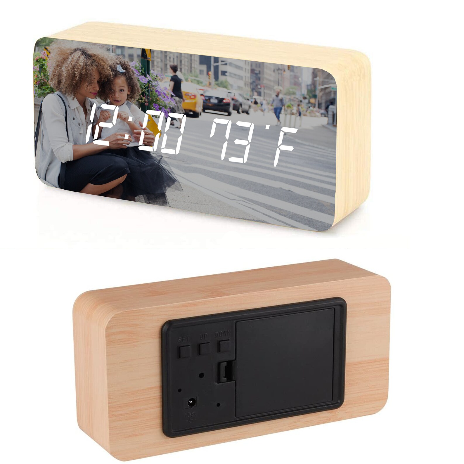 wooden alarm clock wooden alarm clock