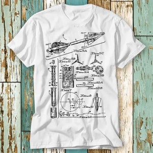 Archery Arrow US Patent Art T Shirt Top Design Unisex Ladies Mens Tee Retro Fashion Vintage Shirt S733