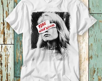 Twin Peaks Laura Palmer Fire Walk With Me T Shirt Top Design Unisex Ladies Mens Tee Retro Fashion Vintage Shirt S801