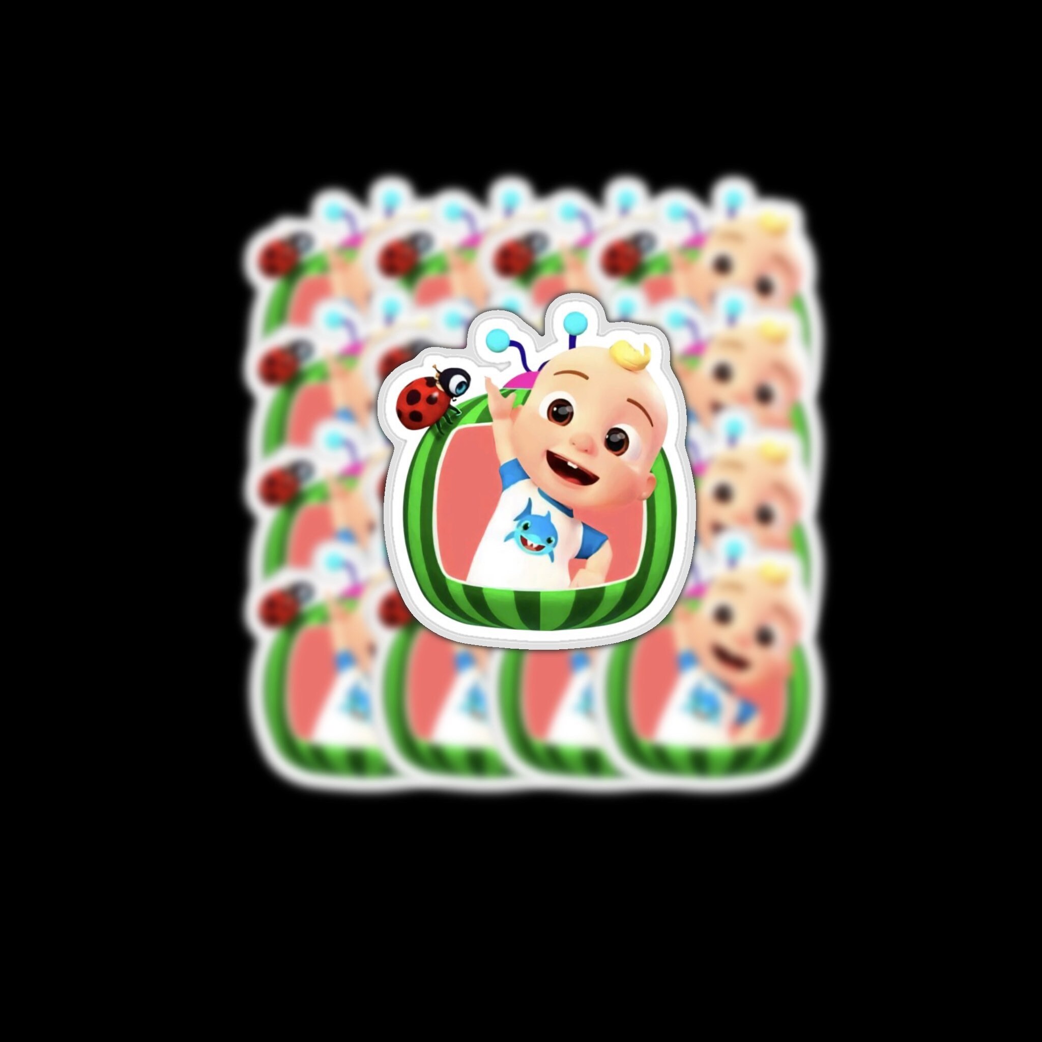 Bundle 8 file cocomelon inspired sticker sheet png digital | Etsy