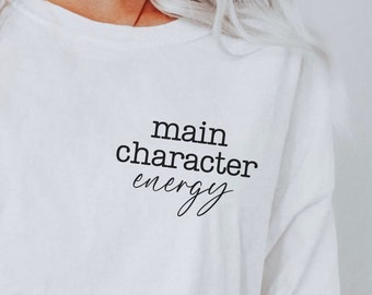 Camisa de energía del personaje principal, Camisa de amor propio, Regalo de amante de los libros, Regalo para lectores, Camisa de lectura, Camiseta de energía del personaje principal, Bookish Merch