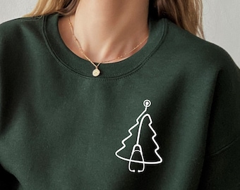 Nurse Christmas Sweatshirt, Christmas Nurse Sweater, Doctor Christmas Sweatshirt, Christmas Doctor Sweater, Stethoscope Tree, Nurse Holiday