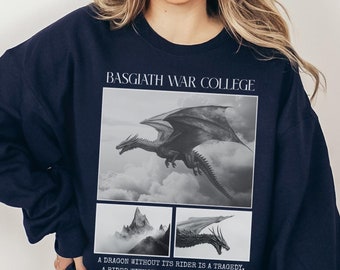 Onyx Storm Sweatshirt (OFFICIALLY LICENSED) Basgiath War College Sweatshirt, Fourth Wing Merch, Iron Flame, Violet Sorrengail, Xaden Riorson
