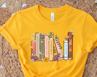 Custom bookish shirt, Customized book shirt, Personalized book shelf tshirt, Bookish tshirt, custom book club, Book Sweatshirt,