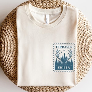 Terrasen postcard shirt (Officially Licensed), Throne of Glass Merch, Bookish Merch, Sarah J Maas, Aelin Galathynius, SJM Merch, TOG Shirt