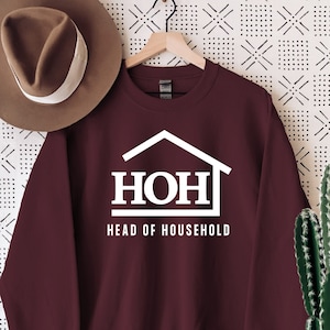 Head of Household Sweatshirt, Big Brother Crew Neck, Big Brother Show Shirt, Veto Shirt, BBCan Sweater, Big Brother Canada, HOH Shirt