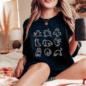 Cat Yoga Shirt, Funny Cat Tshirt, Cats Doing Yoga, Yoga Cat, Gift for Yogi, Gift for Cat Mom, Yoga and Cats, Funny Cat Gift, Cat Lovers
