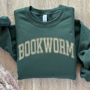 Boekenwurm sweatshirt, leesachtige sweatshirt, boekenclub sweatshirt, Bookworm Sweater, boek sweatshirt, boekenclub cadeau, Boekenliefhebber, Boek Crewneck