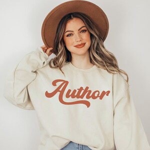 Moletom do autor publicado, suéter do escritor, presente para o autor, moletom do autor, presente para o escritor, futuro autor mais vendido, autor Crewneck