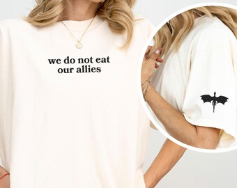 Onyx Storm Shirt (OFFICIALLY LICENSED), We Do Not Eat Our Allies Shirt, Fourth Wing Shirt, Xaden Riorson, Dragon Rider Shirt, Iron Flame Tee