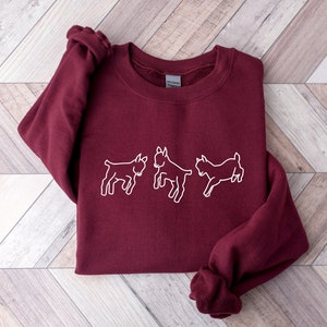 Goats Sweatshirt, Goat Mom Sweater, Goat Mom, Cute Goats Sweatshirt, Baby Goat Crewneck, Farm Animal Shirt, Farmer Girl, Farm