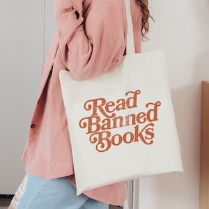 Read Banned Books tote bag, Banned Books tote, Bookish tote bag, Book Lover Tote, Library Bag, Literary tote bag, Book Lover Gift, Book Bag