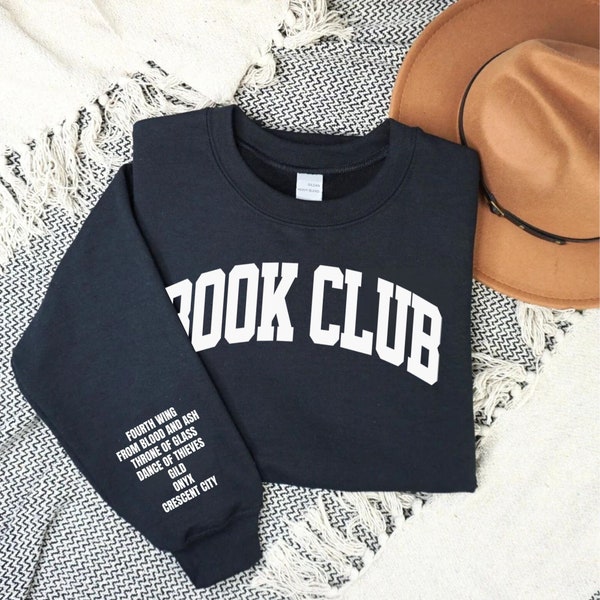 Custom Book Club Sweatshirt, Personalized Book Club Crewneck, Book Sweatshirt, Gift for book lover, Book club gift, Book club sweatshirt