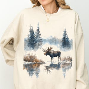 Vintage Canada sweatshirt, Canada Moose Sweatshirt, Canada Day Sweater, Canada Gifts, Canadian Sweatshirt, Canadian Pride, Moose Sweatshirt