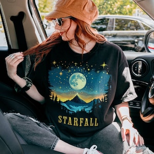 Starfall Dark Shirt (Officially Licensed), ACOTAR shirt, Sarah J Maas Merch, Bookish Shirt, Velaris Shirt, Acotar Merch, Night Court Shirt