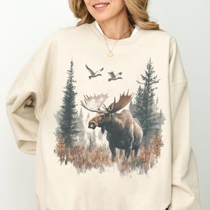 Vintage Canada sweatshirt, Canada Moose Sweatshirt, Canada Day Sweater, Canada Gifts, Canadian Sweatshirt, Canadian Pride, Moose Sweatshirt