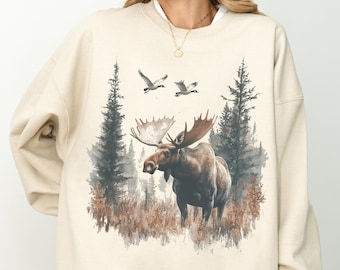 moose's Rich cardigan 　mooses moose's rich cardigan Vintage WOOLRICH Classic Red Moose Cardigan