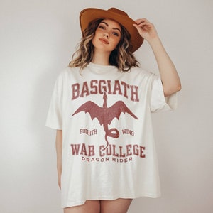 Fourth Wing Shirt OFFICIALLY LICENSED, Basgiath War College Shirt, Iron Flame Shirt, Fantasy reader, Bookish Merch, Rebecca Yarros, Xaden