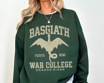 Fourth Wing Sweatshirt OFFICIALLY LICENSED, Basgiath War College Sweatshirt, Fourth Wing Dragon Rider, Fantasy Reader Gift, Bookish Sweater