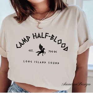 Camp Half Blood T Shirt Percy Jackson T-shirts Women Clothing Funny Short  Sleeve Tshirt Vintage