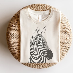 Zebra T-shirt, Boho Zebra, Aquarell Zebra Shirt, Dschungel T-shirt, Womens Boho Oversized Shirt, Vintage T-Shirt, Zebra Graphic Tee
