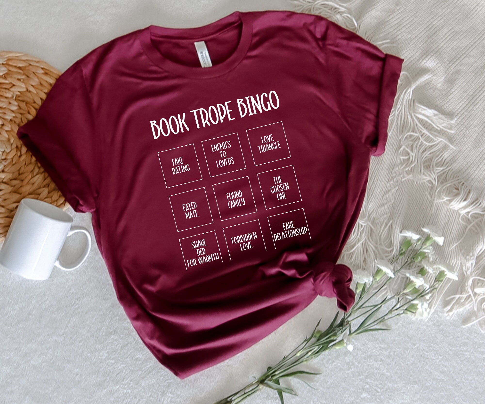 Book Trope T-shirt Bookworm Bookish Shirt Enemies to - Etsy