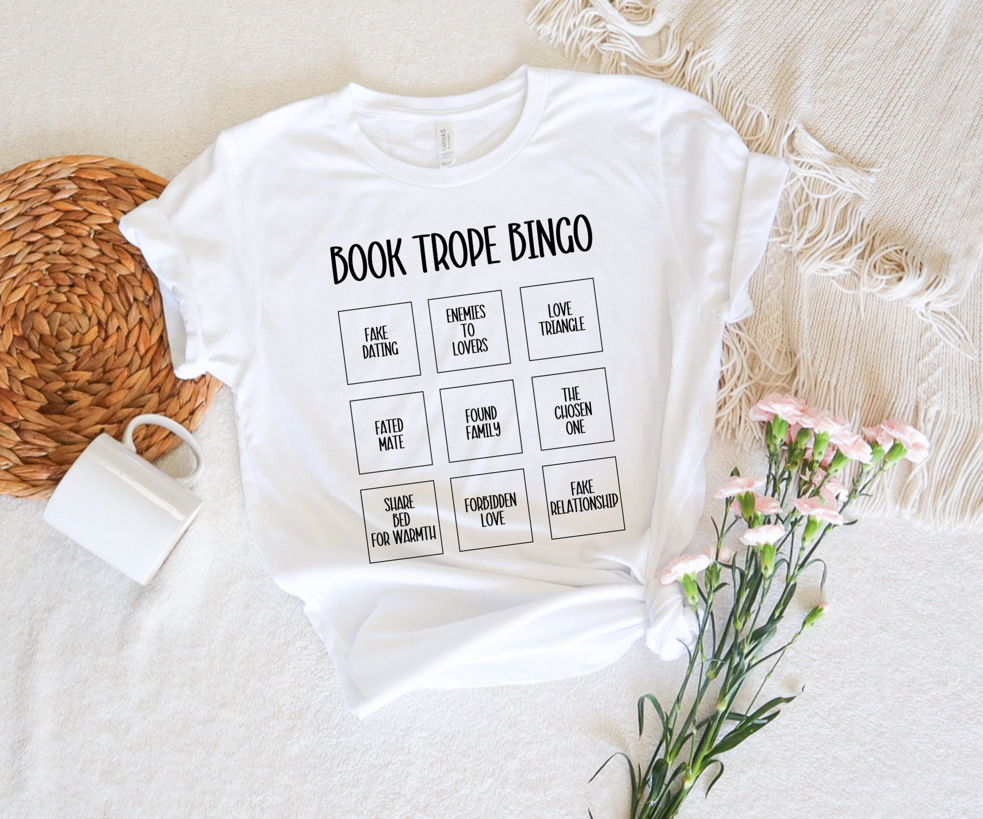 Book Trope T-shirt Bookworm Bookish Shirt Enemies to - Etsy