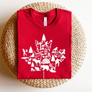 Kanada-T-Shirt, Kanada-Tageshemd, Kanada-Ahornblatt, Ahornblatt, stolzer Kanadier, kanadisches T-Stück, kanadisches Hockey, Kanada-Tag