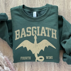 Fourth Wing Sweatshirt OFFICIALLY LICENSED, Basgiath War College Sweatshirt, Fourth Wing Dragon Rider, Fantasy Reader Gift, Bookish Sweater