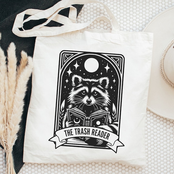 The trash reader tarot tote bag, Bookish bag, Smut book tote bag, Library Tote Bag, Smut Reader Gift, Funny Smut tote bag, Booklover Gift