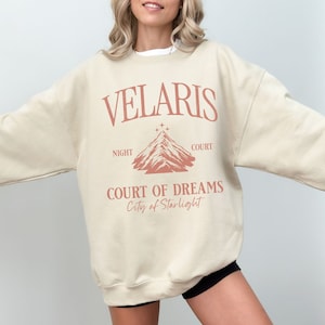 Velaris Court of Dreams Sweatshirt (Officially Licensed), Velaris ACOTAR Sweatshirt, ACOTAR merch, Velaris Night Court, Sarah j maas merch