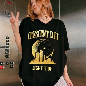 Crescent City Light it Up Shirt (Officially Licensed) Crescent City Comfort Colors Shirt, Bryce Quinlan Tshirt, Crescent City Merch