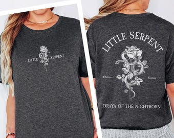 Little Serpent Shirt (Officially Licensed), The Serpent and The Wings of Night Merch, Crowns of Nyaxia Shirt, Oraya Raihn, Carissa Broadbent