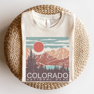 Colorado national park shirt, Colorado Shirt, Denver Tshirt, Vintage Colorado, Rocky Mountains, Vintage Shirt, Colorado Mountains, National